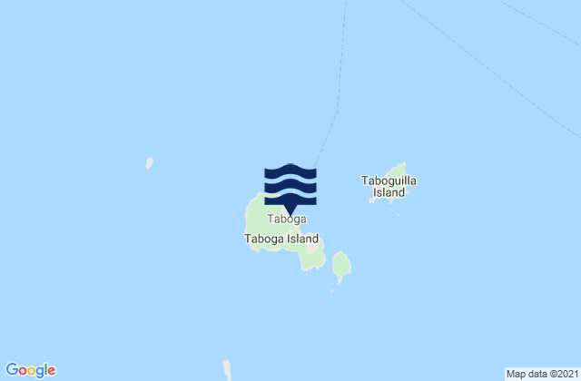 Karte der Gezeiten Taboga, Panama