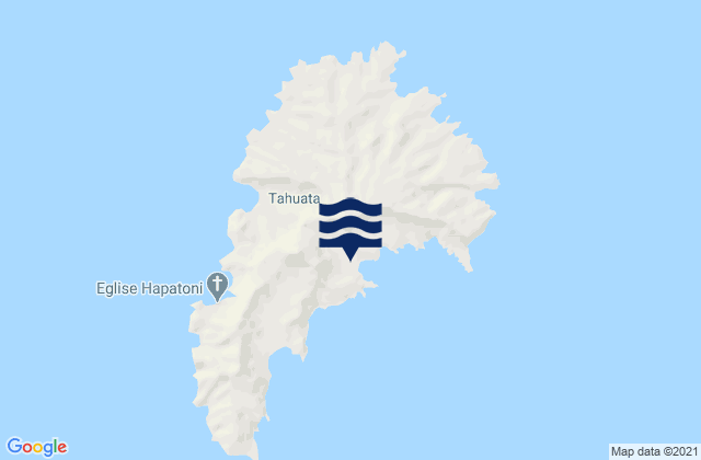 Karte der Gezeiten Tahuata, French Polynesia