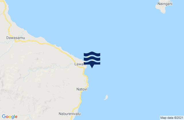 Karte der Gezeiten Tailevu Point, Fiji