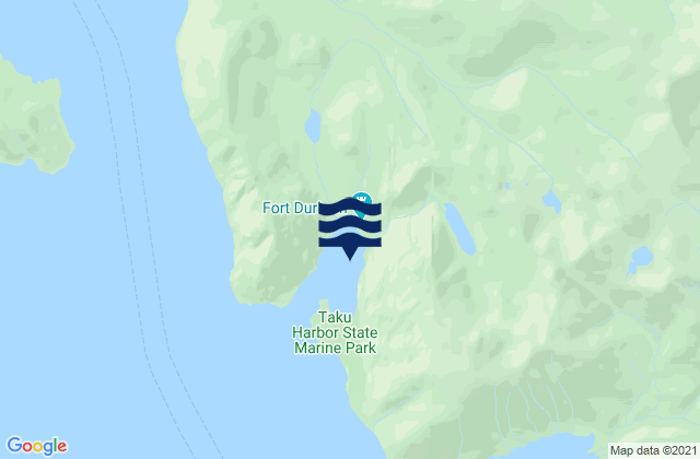 Karte der Gezeiten Taku Harbor, United States