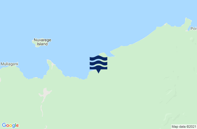Karte der Gezeiten Talasea, Papua New Guinea
