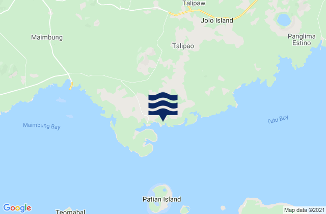 Karte der Gezeiten Talipaw, Philippines