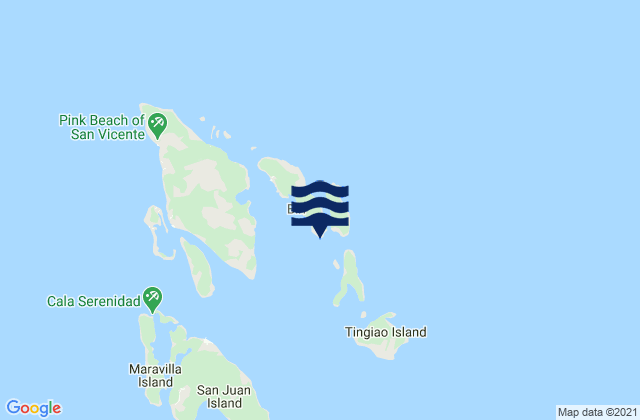 Karte der Gezeiten Talisay Island, Philippines