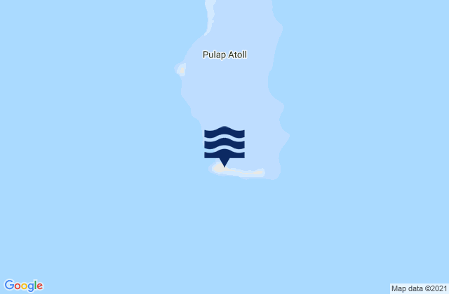 Karte der Gezeiten Tamatam, Micronesia