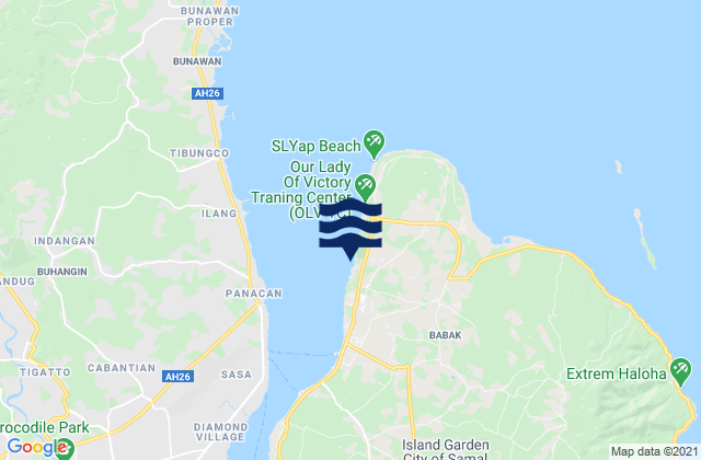 Karte der Gezeiten Tambo, Philippines