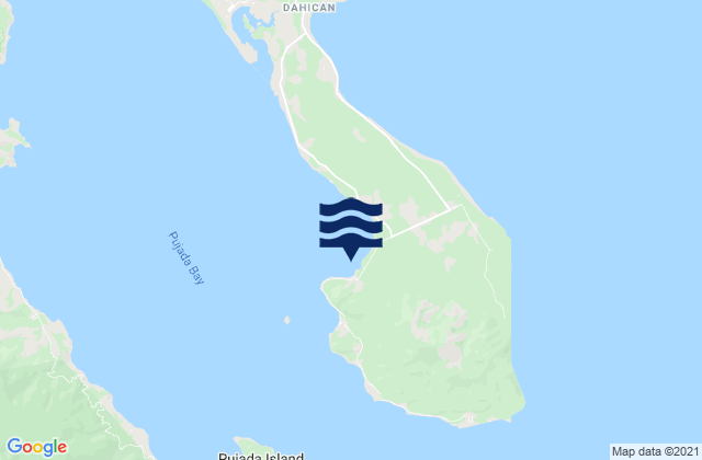 Karte der Gezeiten Tamisan, Philippines
