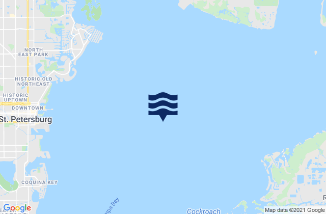 Karte der Gezeiten Tampa Bay, United States