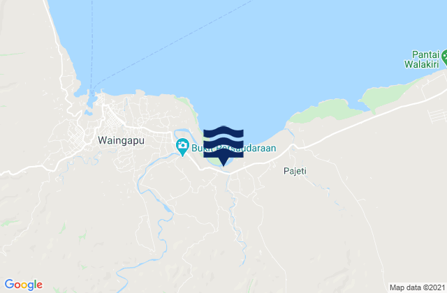 Karte der Gezeiten Tanabara, Indonesia