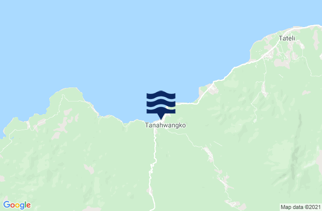 Karte der Gezeiten Tanahwangko, Indonesia
