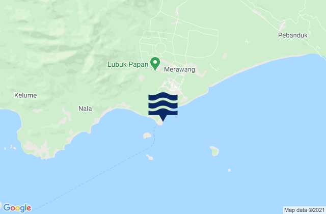 Karte der Gezeiten Tandjung Butun (Linga Island), Indonesia