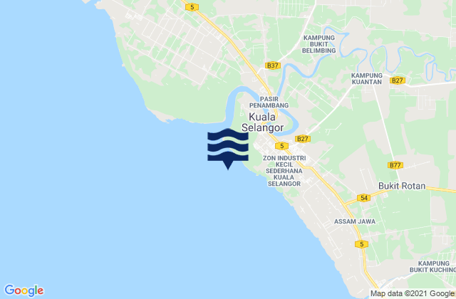 Karte der Gezeiten Tanjung Bakau, Indonesia
