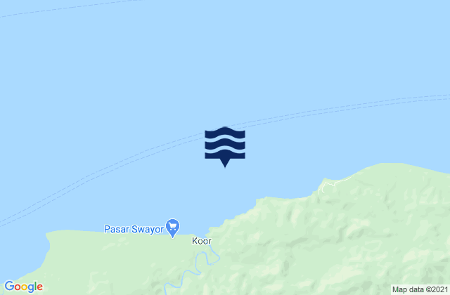Karte der Gezeiten Tanjung Waimak, Indonesia