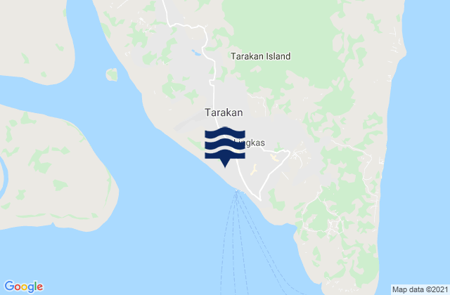 Karte der Gezeiten Tarakan, Indonesia