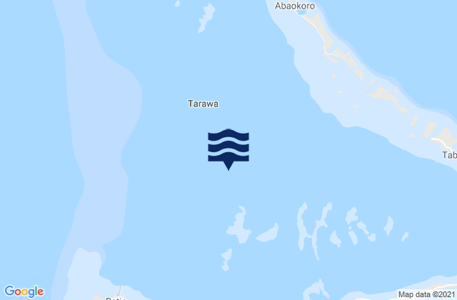 Karte der Gezeiten Tarawa, Kiribati