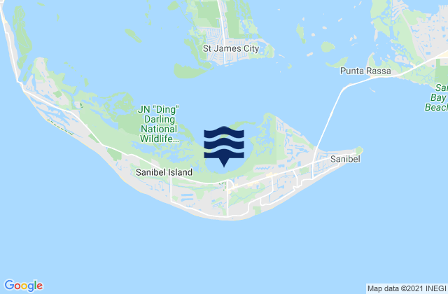 Karte der Gezeiten Tarpon Bay Sanibel Island, United States