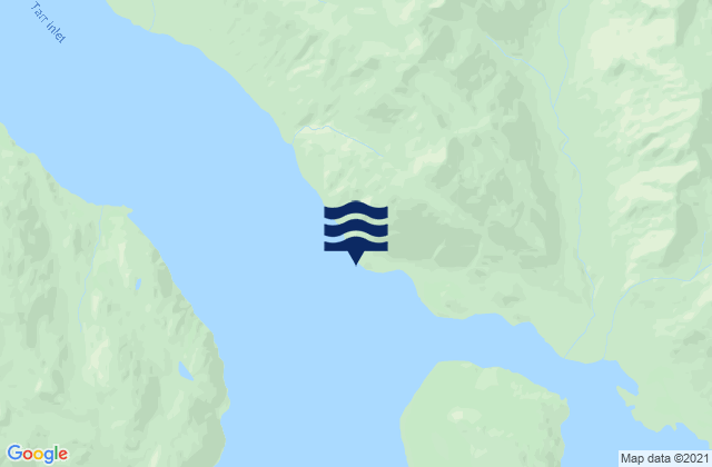 Karte der Gezeiten Tarr Inlet, United States