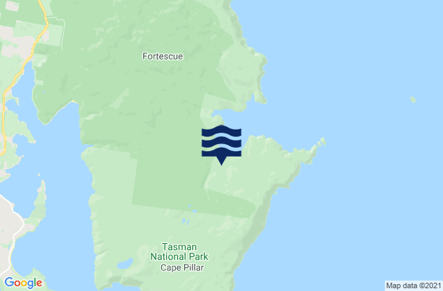 Karte der Gezeiten Tasman Peninsula, Australia