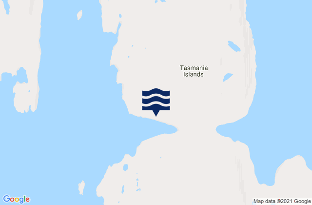 Karte der Gezeiten Tasmania Islands, Canada