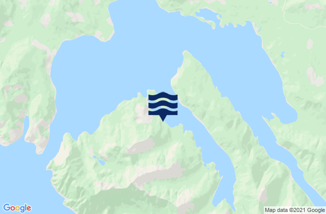 Karte der Gezeiten Tasu Sound, Canada
