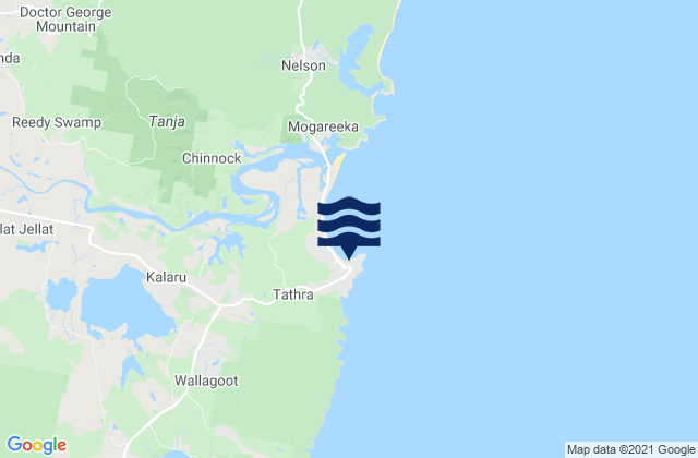 Karte der Gezeiten Tathra Beach, Australia