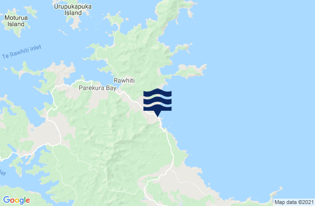 Karte der Gezeiten Taupiri Bay, New Zealand