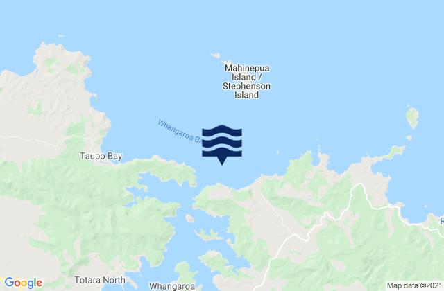 Karte der Gezeiten Tauranga Bay, New Zealand