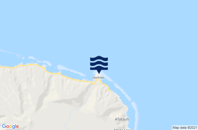 Karte der Gezeiten Tautira, French Polynesia