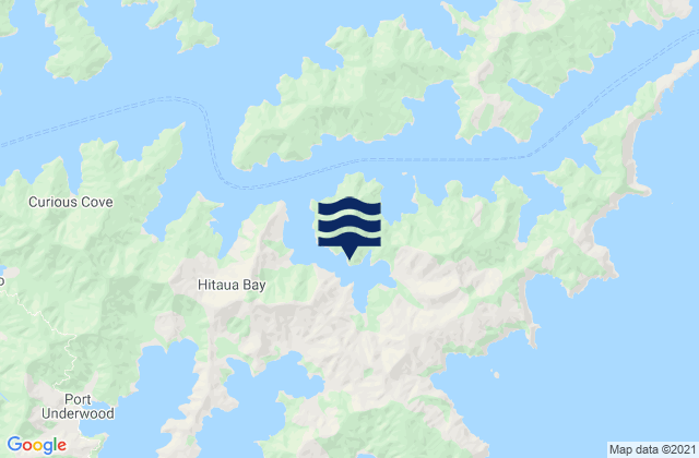 Karte der Gezeiten Tawa Bay, New Zealand