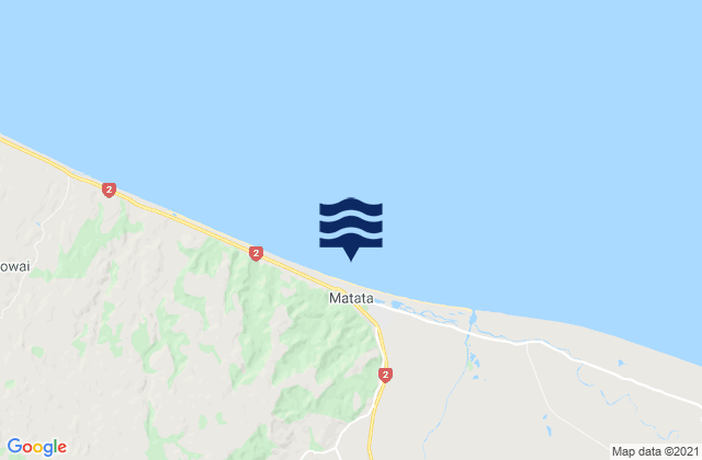 Karte der Gezeiten Te Awa a te Atua Beach, New Zealand