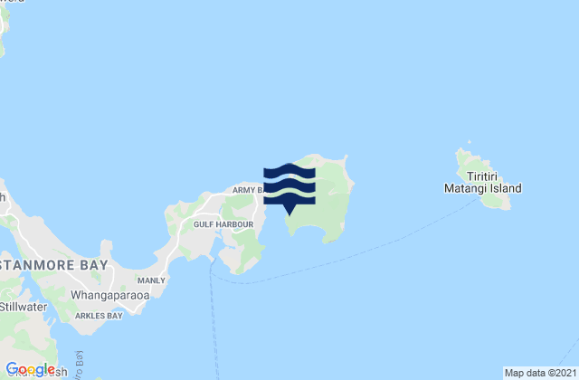 Karte der Gezeiten Te Haruhi Bay, New Zealand
