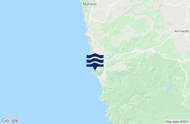 Karte der Gezeiten Te Henga (Bethells Beach) Auckland, New Zealand