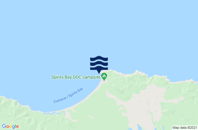 Karte der Gezeiten Te Karaka Bay, New Zealand