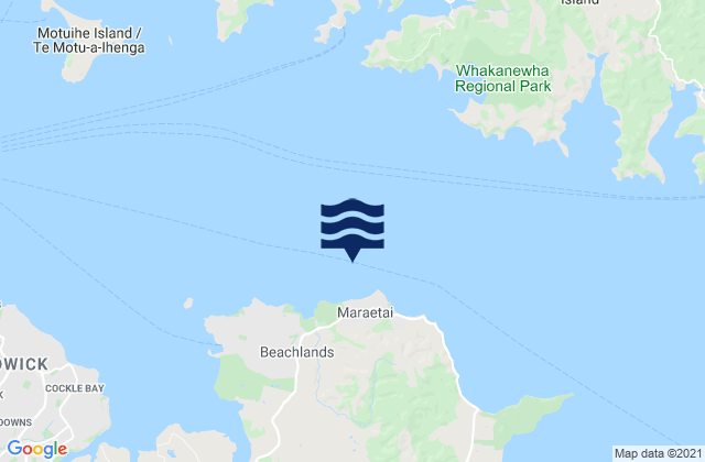 Karte der Gezeiten Te Pene Beach, New Zealand