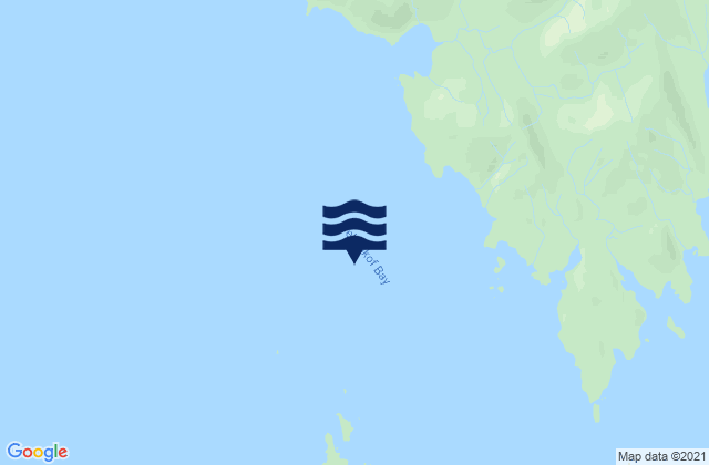 Karte der Gezeiten Tebenkof Bay, United States