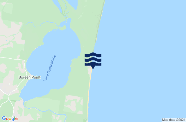 Karte der Gezeiten Teewah Beach, Australia