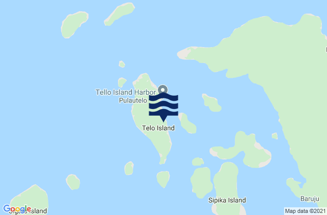 Karte der Gezeiten Telo Island (Batoe Island), Indonesia
