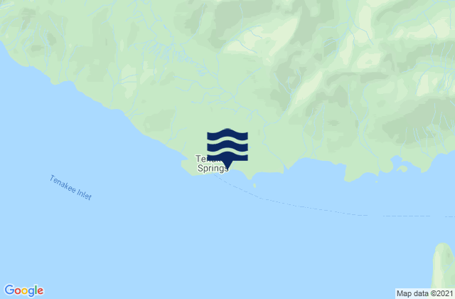 Karte der Gezeiten Tenakee Springs (Tenakee Inlet), United States