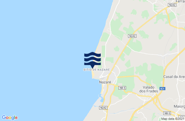 Karte der Gezeiten Terceira - Praia do Norte, Portugal
