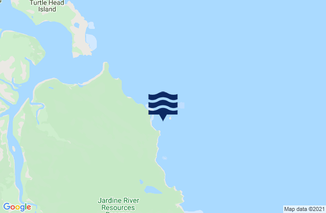 Karte der Gezeiten Tern Island, Australia