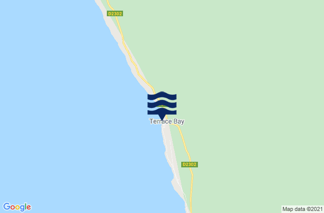 Karte der Gezeiten Terrace Bay, Angola