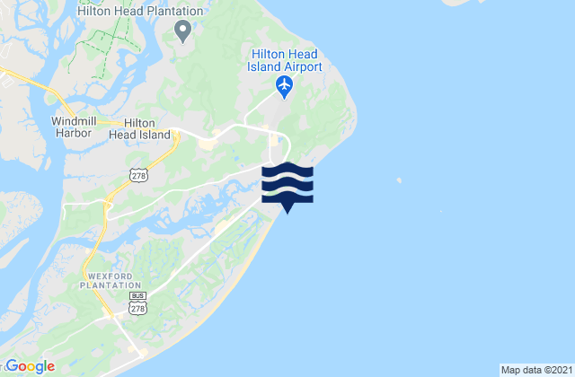 Karte der Gezeiten The Folly Hilton Head Island, United States