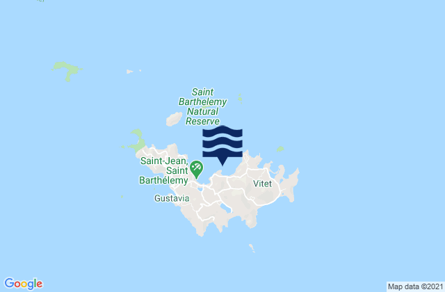 Karte der Gezeiten The Ledge, U.S. Virgin Islands