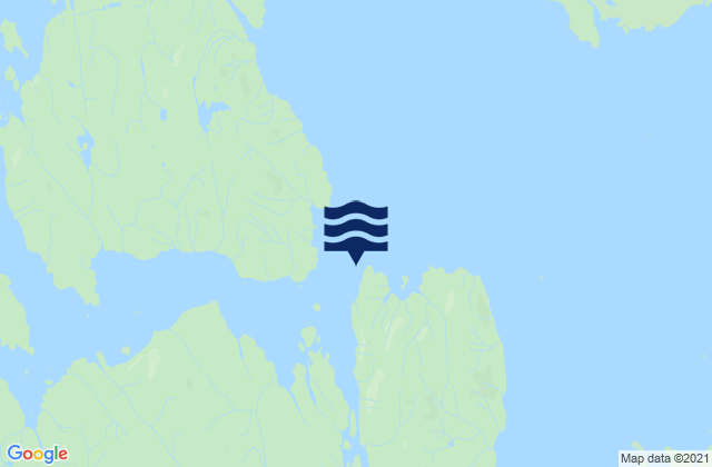 Karte der Gezeiten Thorne Island, United States
