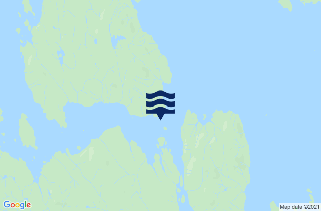 Karte der Gezeiten Thorne Island Whale Passage, United States