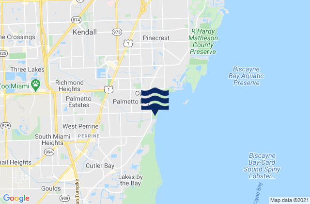 Karte der Gezeiten Three Lakes, United States