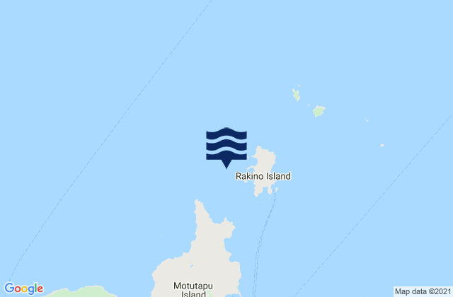Karte der Gezeiten Three Sisters, New Zealand