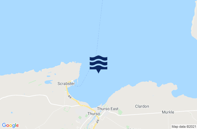 Karte der Gezeiten Thurso Bay, United Kingdom