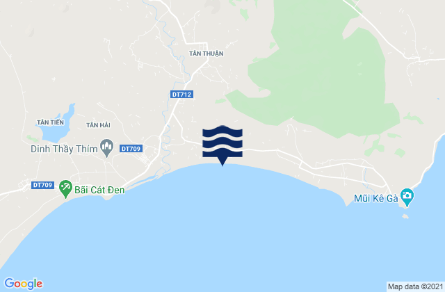 Karte der Gezeiten Thuận Nam, Vietnam
