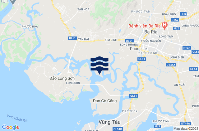 Karte der Gezeiten Thành Phố Bà Rịa, Vietnam