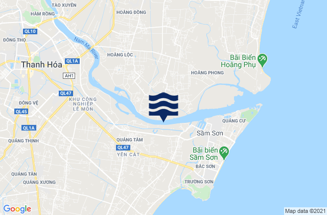 Karte der Gezeiten Thành Phố Thanh Hóa, Vietnam